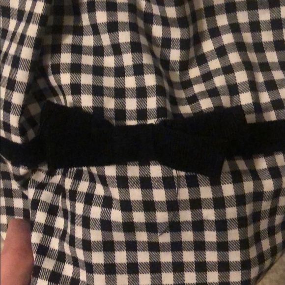 Girls Checkered Bow Dress - Picture 3 of 4